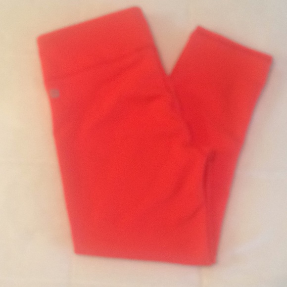 Fabletics Pants - Fabletics orange capri leggings Sz S